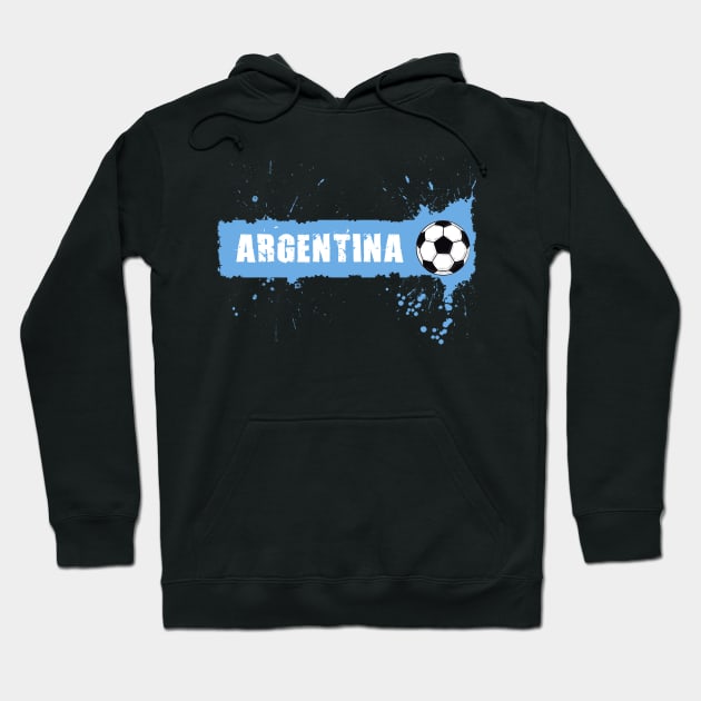 Argentina Soccer Argentina Futbol Football Argentinian Flag Jersey Argentine Hoodie by JayD World